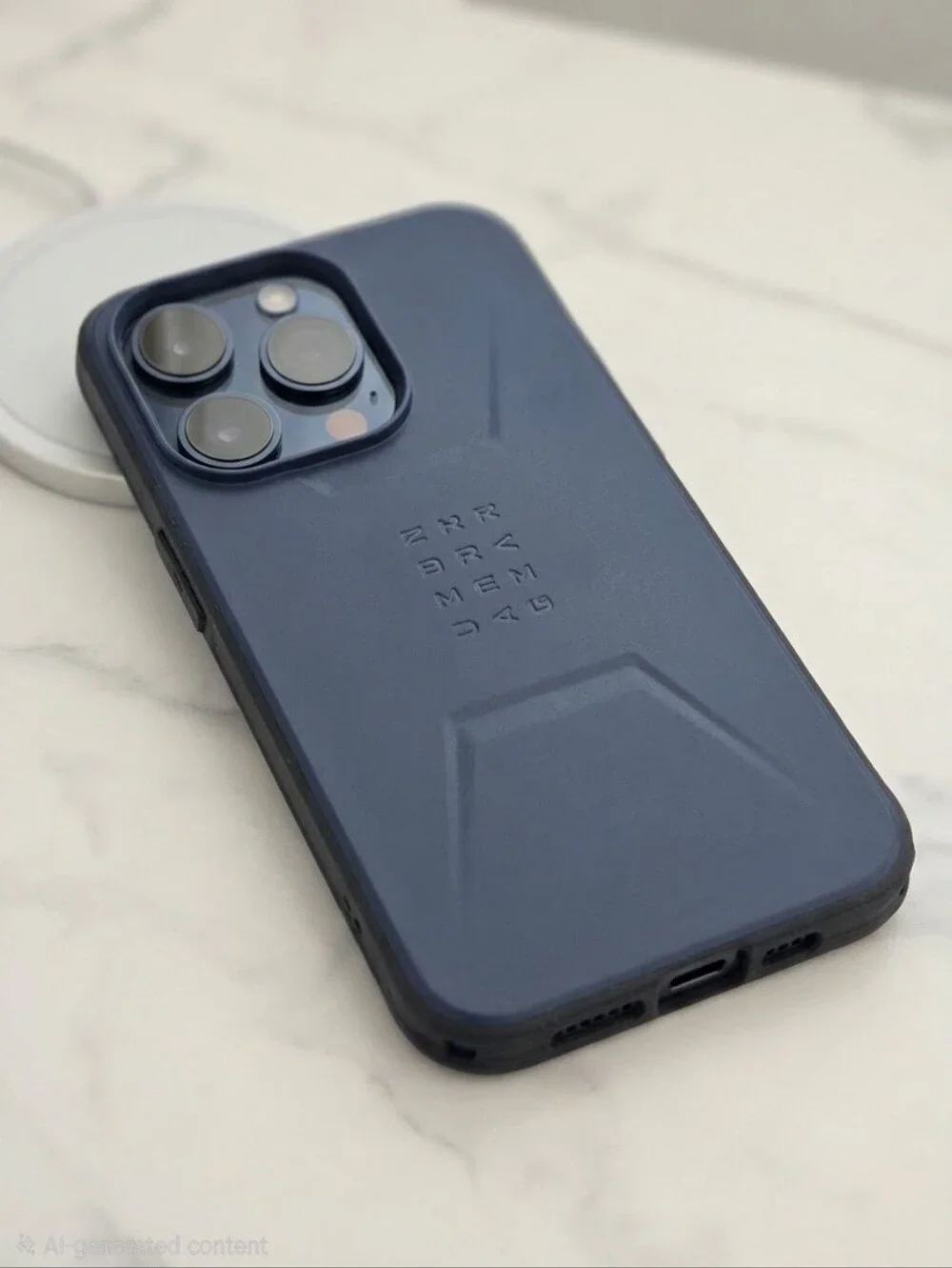 UAG Civilian iPhone 15 Pro Max Case Mallard Navy Blue MagSafe Rugged Cover